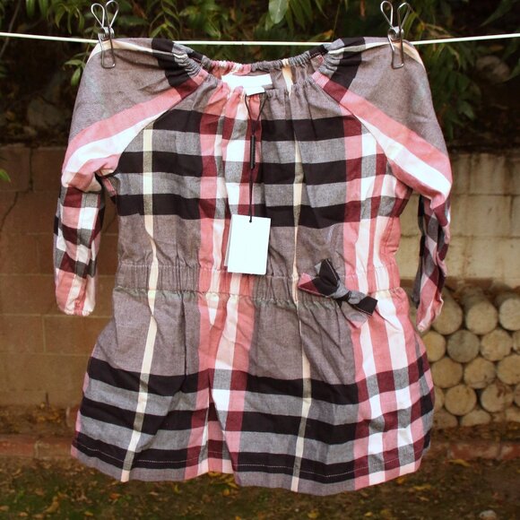 Burberry Children Mini Kady Ann Dress in Dusty Pink 12M - Picture 1 of 2